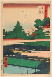 Ichigaya Hachiman de la serie 100 vistas de Edo de Ando Hiroshige