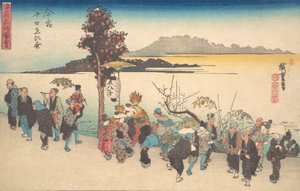 Imamiya Toka Ebisu, ca. 1828 de Ando Hiroshige