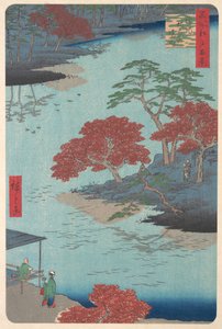 Dentro del Santuario Akiba en Ukeji, 8º mes, año de la Serpiente 1857