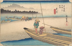 Mitsukei Tenryugawa, ca. 1834 de Ando Hiroshige