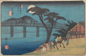 Estación de Nagakubo, ca. 1836 de Ando Hiroshige