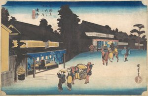 Narumi, Meibutsu Arimatsu Shibori, ca. 1832-1833 de Ando Hiroshige