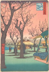 Jardín de ciruelos en Kamata, 1857 de Ando Hiroshige