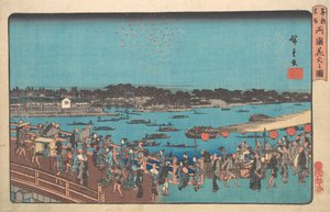 Ryogoku Hanabi no Zu, ca. 1841 de Ando Hiroshige