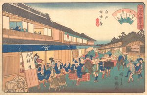 Casa de té en el distrito de Hakusen