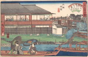 El Ono en Ryogoku Yanagibashi, ca. 1835-42