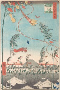 El Festival Tanabata, de la serie Cien vistas famosas de Edo de Ando Hiroshige
