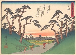 Totsuka, de la serie Las cincuenta y tres estaciones del Camino Tokaido, principios del siglo XX de Ando Hiroshige