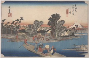Un Ferry en el Río Rokugo