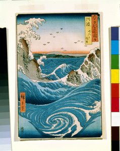 Awa (xilografía en color) de Ando or Utagawa Hiroshige