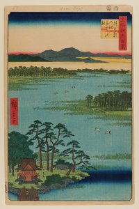 Santuario de Benten, Estanque de Inokashira de Ando or Utagawa Hiroshige
