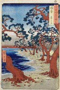 Costa de Maiko, Provincia de Harima de Ando or Utagawa Hiroshige
