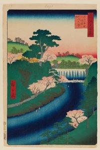 Presa del río Otonashi en Oji de Ando or Utagawa Hiroshige