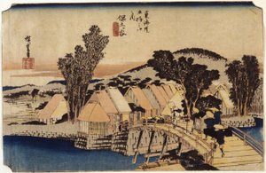 Hodogaya, Puente Shinmachi de Ando or Utagawa Hiroshige