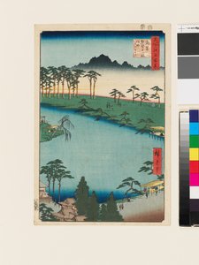 Santuario Kumano Jūnisha, Tsunohazu de Ando or Utagawa Hiroshige