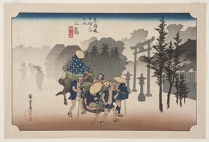 Mishima: Niebla matutina (Mishima, asagiri) de Ando or Utagawa Hiroshige