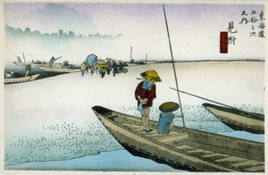 Mitsuke en el camino Tokaido (29ª estación), c.1900