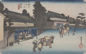 Narumi #41 (de la serie "Cincuenta y Tres Estaciones del Tokaido"), c.1833-34 de Ando or Utagawa Hiroshige