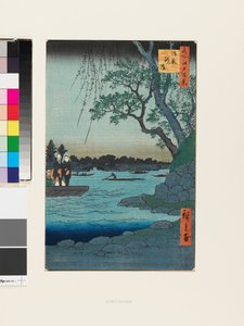 Ribera del río Onmaya de Ando or Utagawa Hiroshige