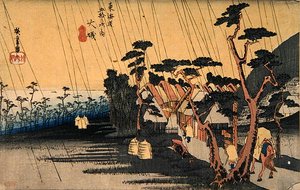 Lluvia repentina, Oiso, de la serie 
