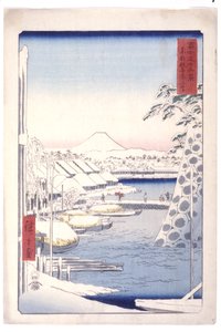 Sukiya Riverbank In The Eastern Capital (T?to Sukiya Kaigan) (xilografía en color)
