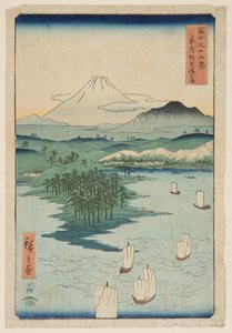 Yokohama en Noge en la provincia de Musashi (Musashi Noge Yokohama) de Ando or Utagawa Hiroshige