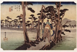 Yoshiwara, Fuji desde la izquierda