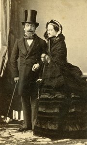El emperador Napoleón III y la emperatriz Eugenia