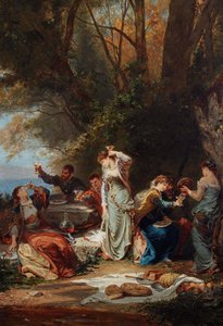 Una fiesta en el campo de André Charles Voillemot