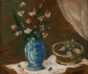 Naturaleza muerta con flores - Vase bleu de Andre Derain