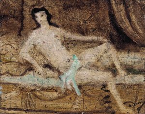 Desnudo tumbado en un sofá de Andre Derain