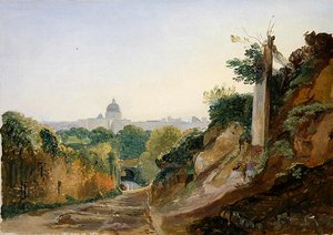 Vista de Roma desde el Arco Oscuro de André Giroux