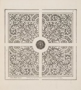 Diseño para Parterre, del Theatre des Plans et Jardinages, pub.1652