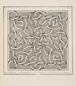 Diseño para Parterre, del Theatre des Plans et Jardinages, pub.1652