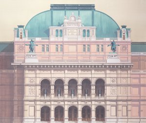 Ópera Estatal, Viena, Austria (detalle) de Andras Kaldor