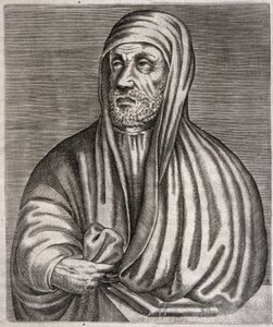 Retrato de Abu Ali al-Husain ibn Abdallah ibn Sina llamado Avicena (grabado) de Andre (after) Thevet