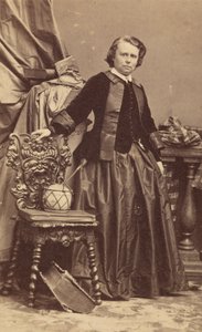 Retrato de Rosa Bonheur 1822-1899, principios de la década de 1860 de Andre Adolphe Eugene Disderi