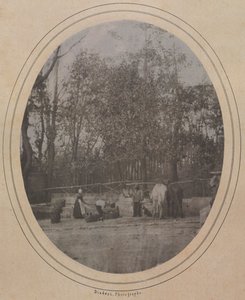 Escena de pueblo en el sur de Francia, c. 1853 de Andre Adolphe Eugene Disderi