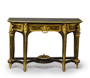 Una de un par de mesas de Louis XIV, c.1710 de Andre Charles (attr. to) Boulle