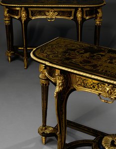 Par de mesas de Louis XIV, c.1710 de Andre Charles Boulle