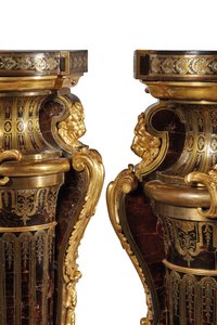 Par de Pedestales Luis XIV de Andre Charles Boulle