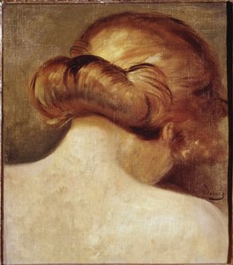 Cuello de mujer rubia con moño. Pintura de André Derain (1880-1954) 1928 París. Centro Nacional de Arte y Cultura Georges Pompidou