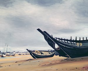 Barcos en la playa de Camaret de Andre Derain