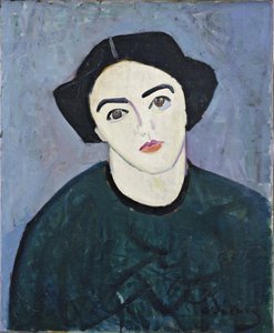 Madame Derain en verde de Andre Derain