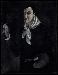 Retrato del artista, c.1912-14 (óleo sobre lienzo)