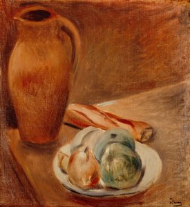 Naturaleza muerta y jarra (óleo sobre lienzo) de Andre Derain