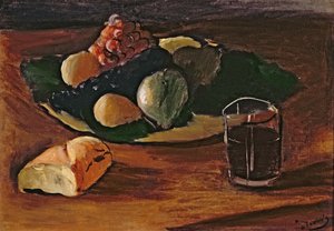Bodegón con copa de vino, c.1932 (óleo sobre lienzo) de Andre Derain