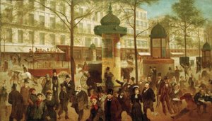 A.Gill, El Boulevard Montmarte de Andre Gill