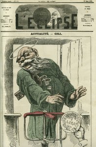 Actualidad, San Pedro rechazando las monedas del Papa para regresar al Paraíso. Portada en "L