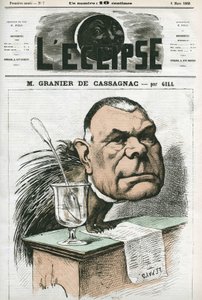 Adolphe de Granier de Cassagnac (1808-1880), periodista y político francés. Portada en “L